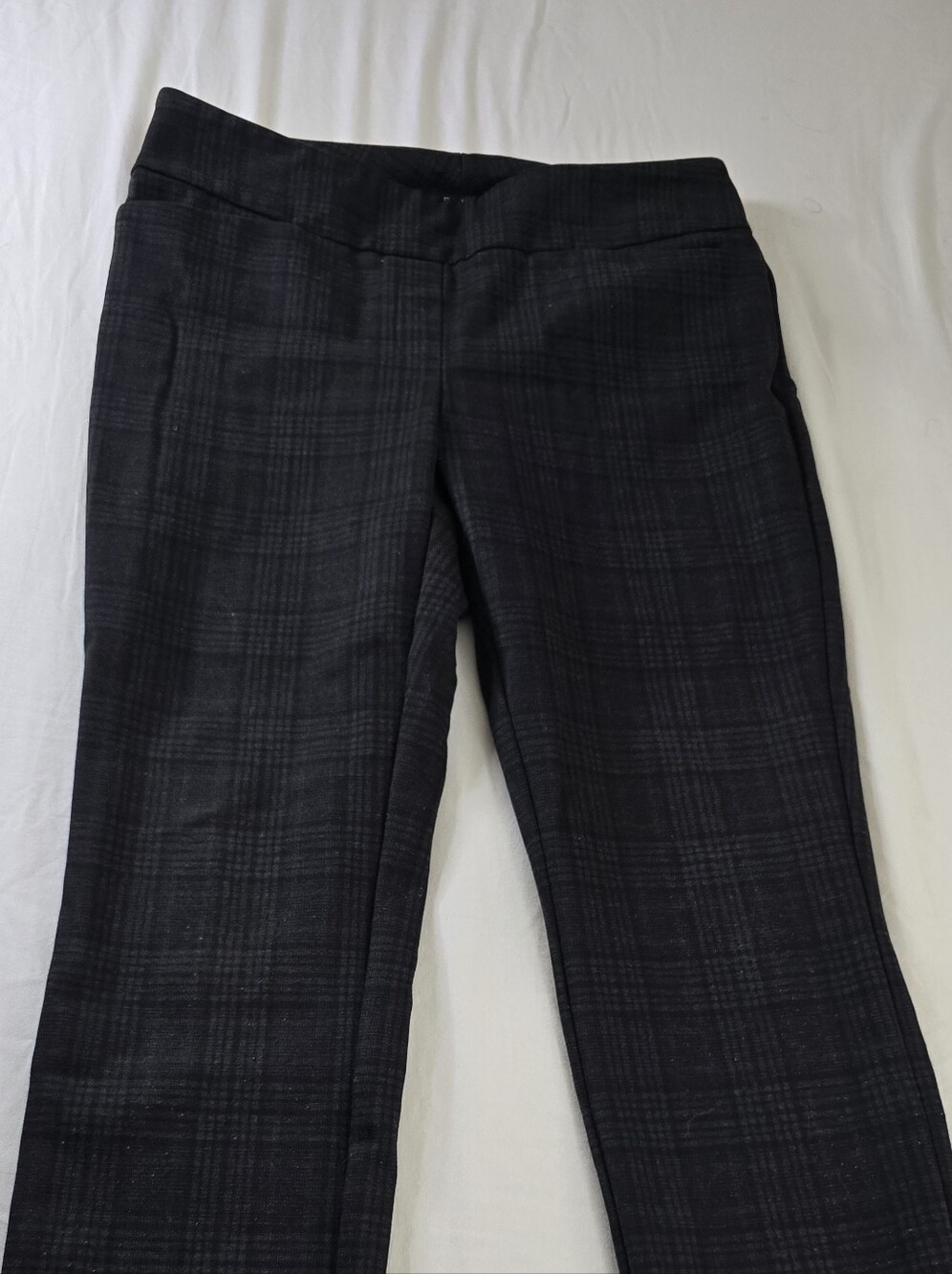 Women’s Black Plaid Jeans Dress Pants